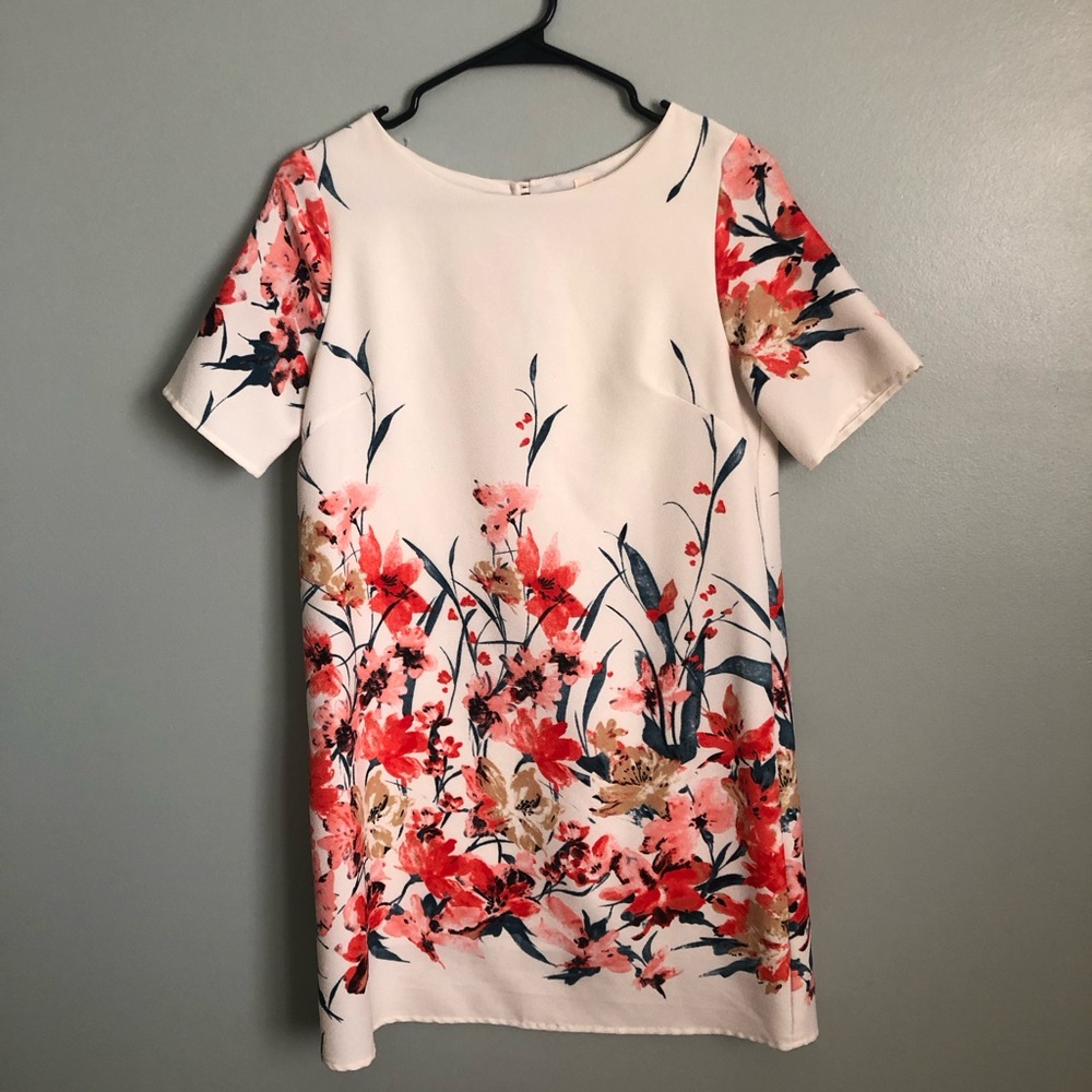 Pink floral dress size small